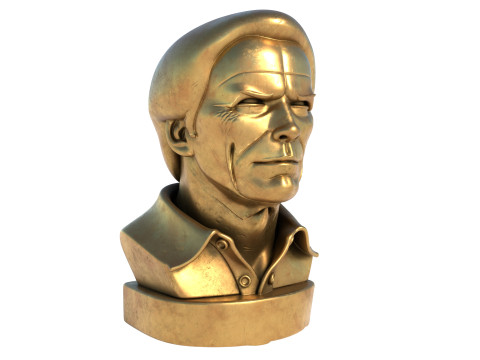 Clint statue Model 3D