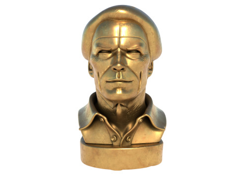Clint statue Model 3D