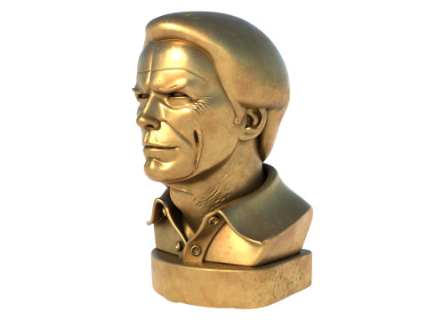 Clint statue Model 3D