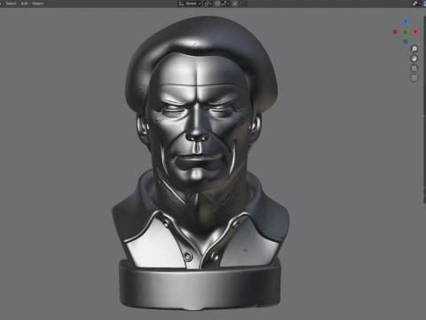 Statua di Clint Modello 3D