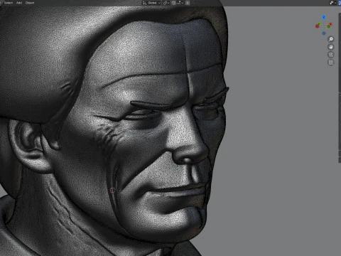 Statua di Clint Modello 3D