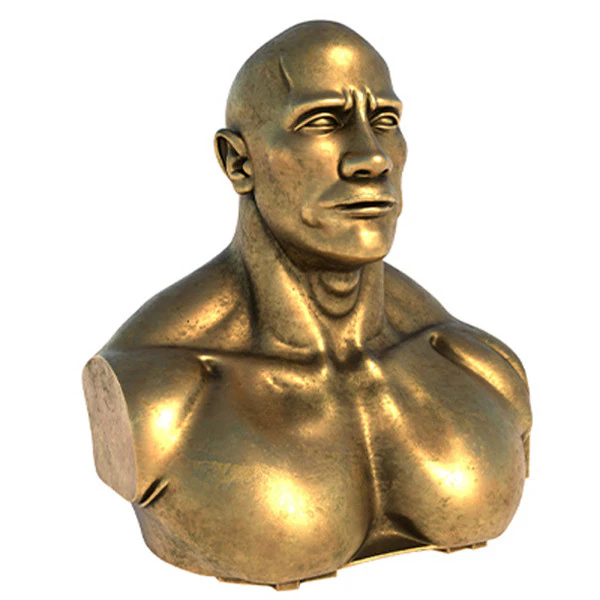 Dwyane statue 3D Model .c4d .max .obj .3ds .fbx .stl .blend 
