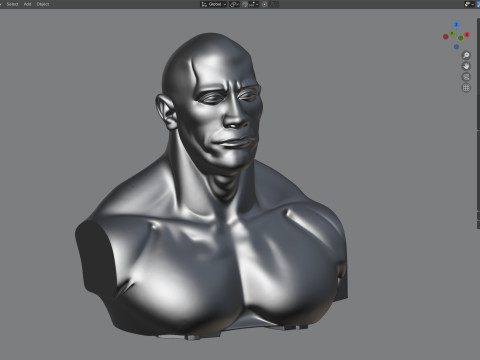 Dwyane statue 3D Model
