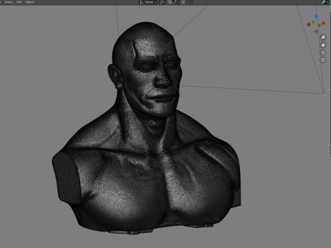 Dwyane statue 3D Model