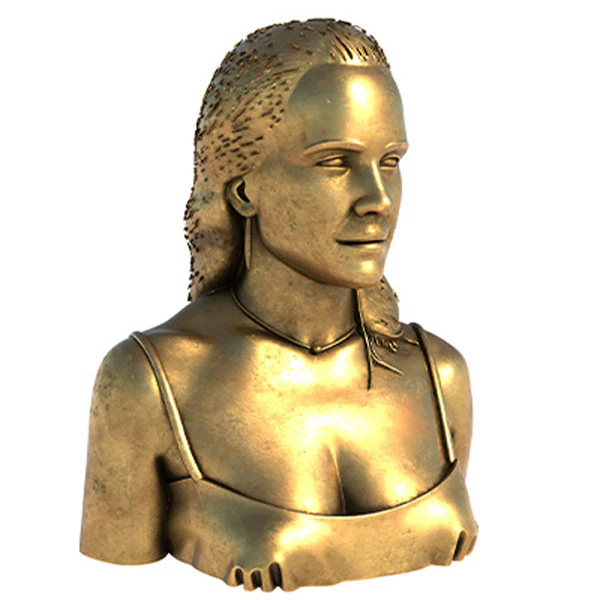 エマ像 3Dモデル .c4d .max .obj .3ds .fbx .stl .blend 