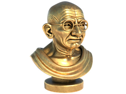Gandhi statue Model 3D