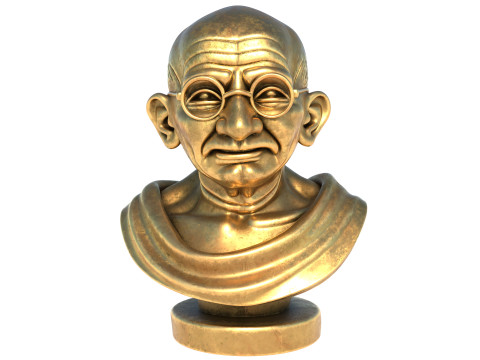 Gandhi statue Model 3D