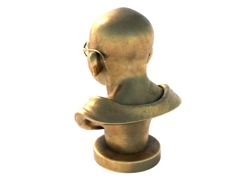 Gandhi statue Model 3D