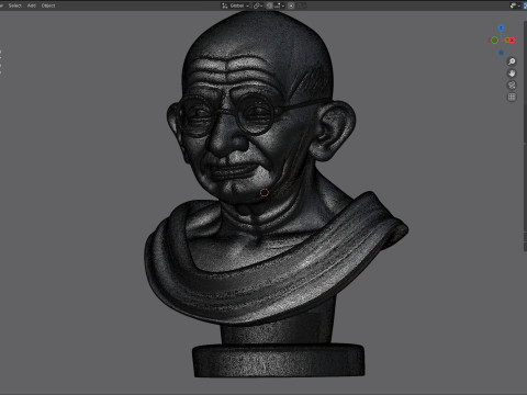 Gandhi statue Model 3D
