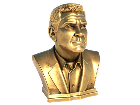 George Clooney statue Model 3D