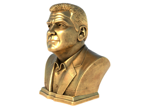 George Clooney statue Model 3D