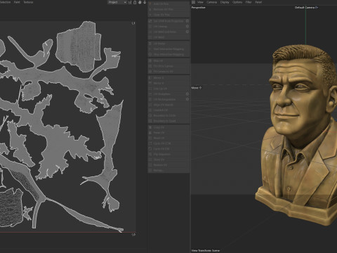 George Clooney statue Model 3D