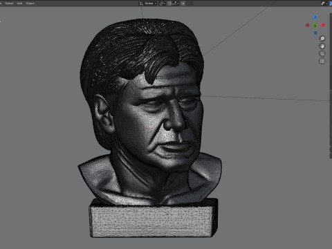Harrison statue Modello 3D