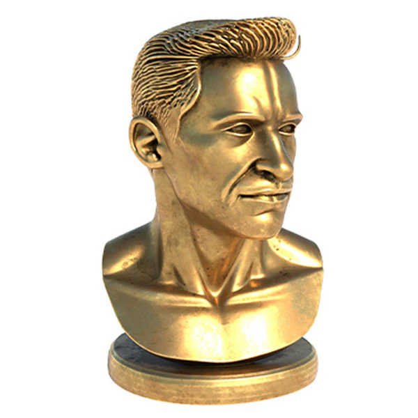 Hugh statue 3D Model .c4d .max .obj .3ds .fbx .stl .blend
