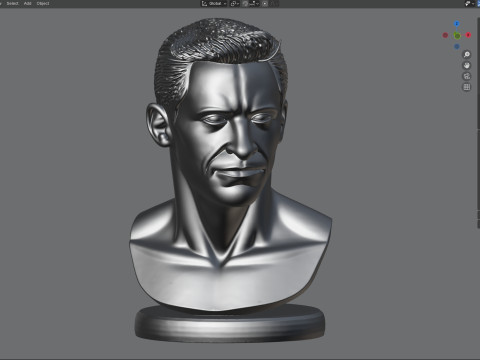 Hugh statue Model 3D