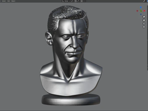 Hugh statue 3D Model