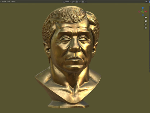 Jackie statue 3D Model