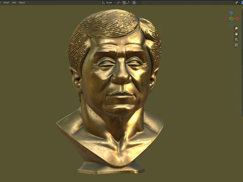 Jackie statue 3D Model