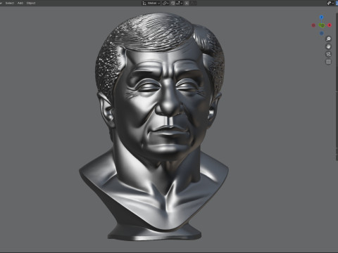 Jackie statue 3D Model
