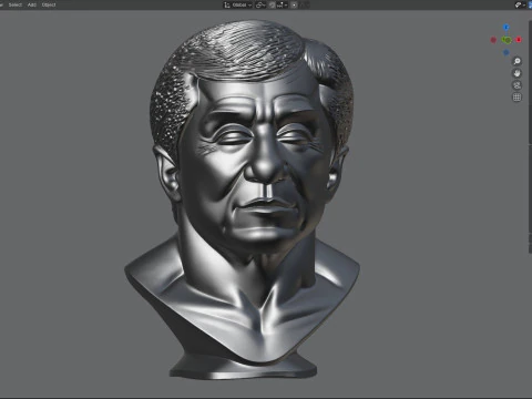 Jackie statue 3D Model