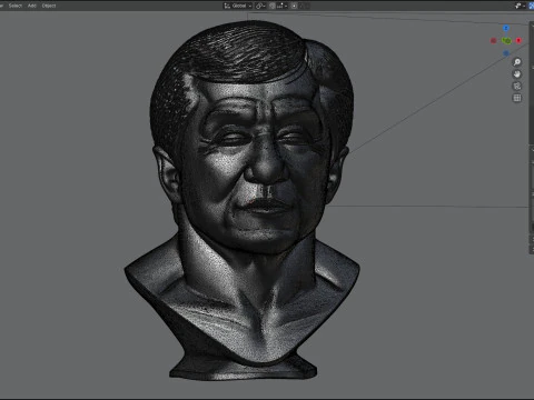Jackie statue 3D Model
