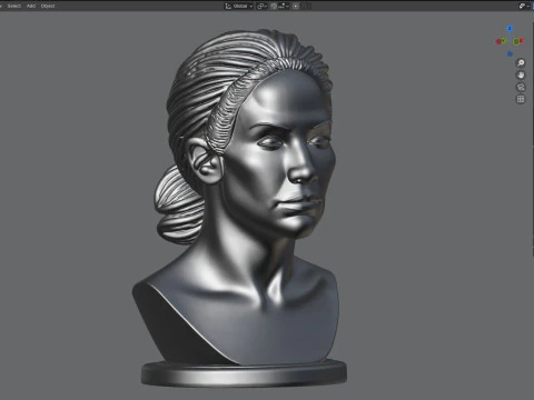 Jennifer statue 3D Model