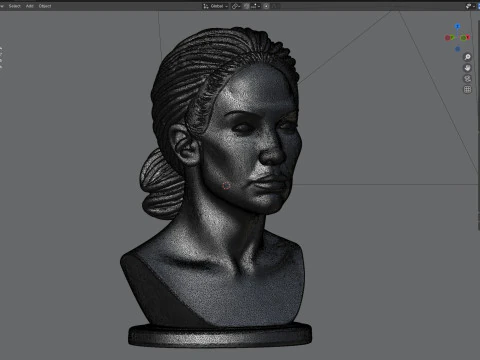 Jennifer statue 3D Model