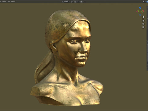 Jessica statue 3D Model