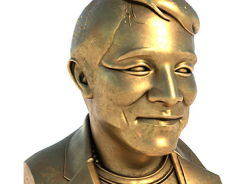 जेट ली प्रतिमा 3D मॉडल