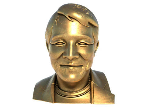 Jet li statue 3D Model