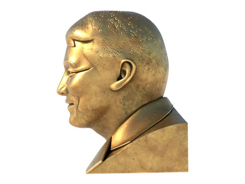 Jet li statue 3D Model