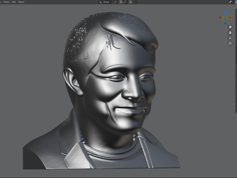 Jet li statue 3D 模型