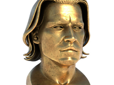 Jonny depp statue Modelo 3D