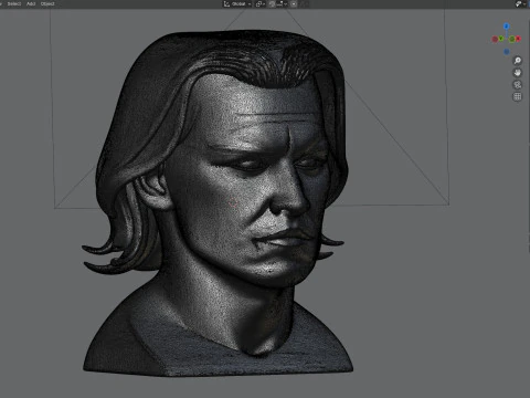 estatua de johnny depp Modelo 3D