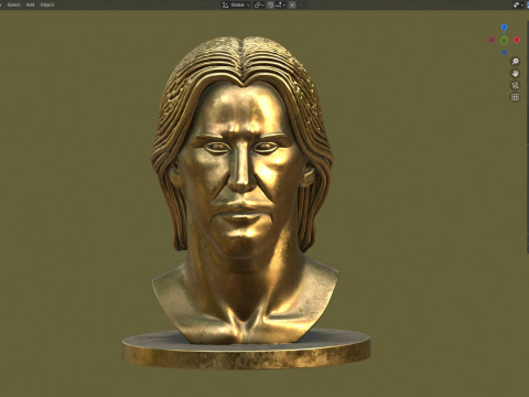 Keanu Reeves statue 3D Model