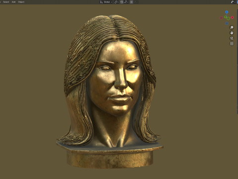 Kim statue 3D Model