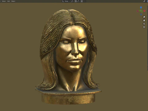 Kim statue 3D Model