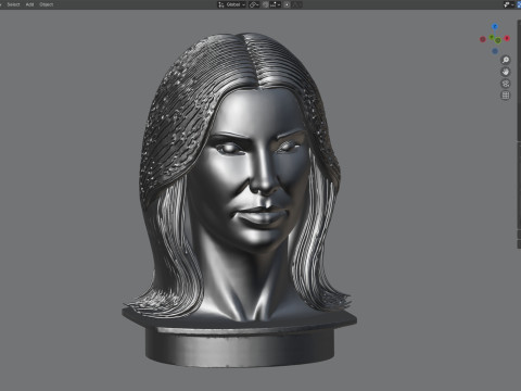Kim statue 3D Model