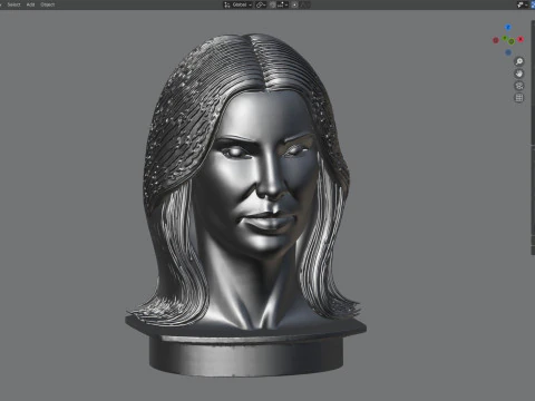 Kim statue 3D Model