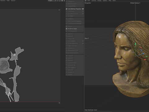 Kim statue 3D Model