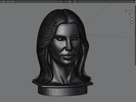 Kim statue 3D Model