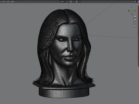 Kim statue 3D Model