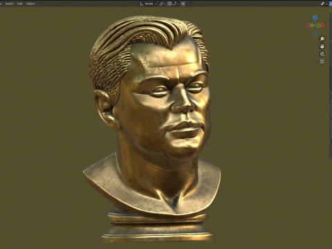 Leonardo statue 3D Model