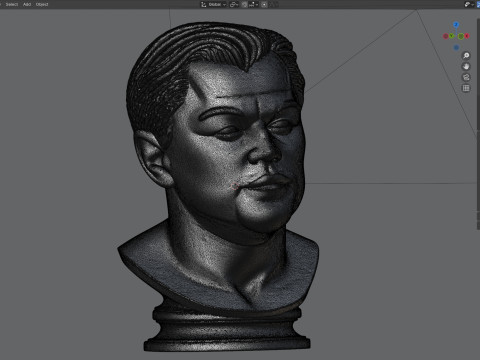 Leonardo statue Modèle 3D