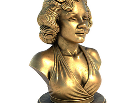 Marilyn Monroe statue 3D मॉडल
