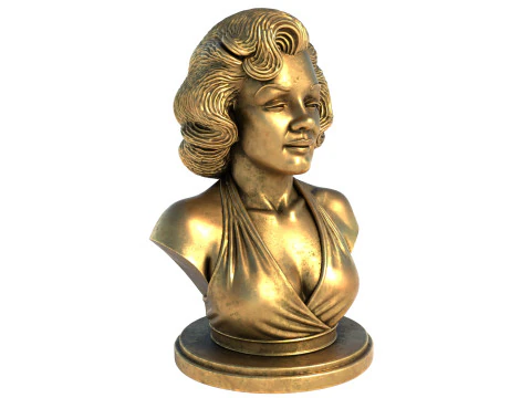 Marilyn Monroe statue 3D Model