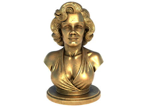 Marilyn Monroe statue 3D Model