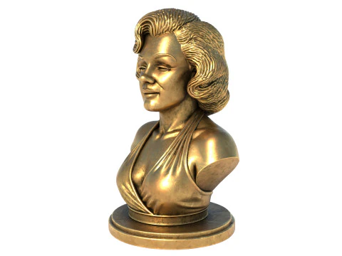 Marilyn Monroe statue 3D Model