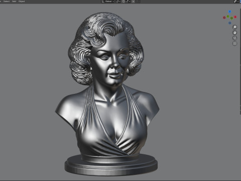 Marilyn Monroe statue 3D 模型
