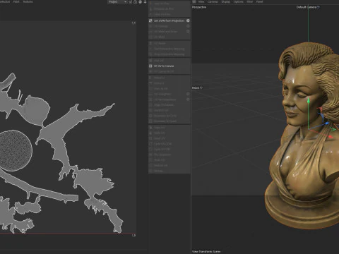 Marilyn Monroe statue 3D Model